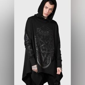 Killstar Apollo Longline Hoodie XL Unisex Fit!